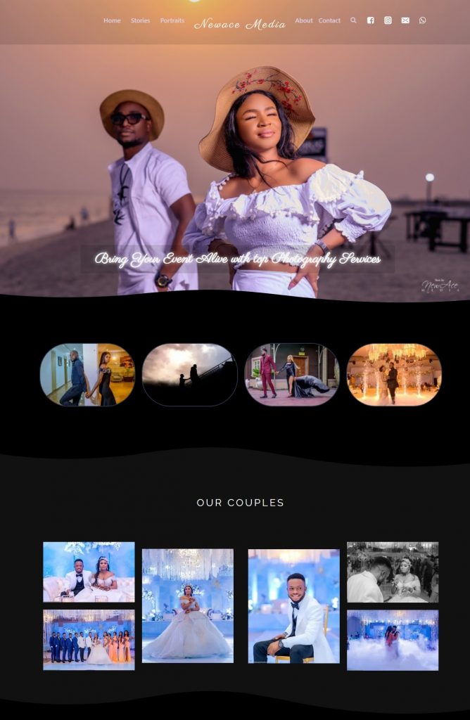 wedding photography website