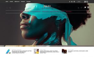 web design for hair brand