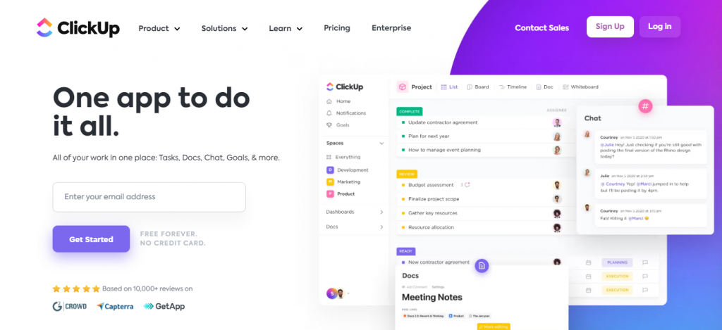 ClickUp - project management tools