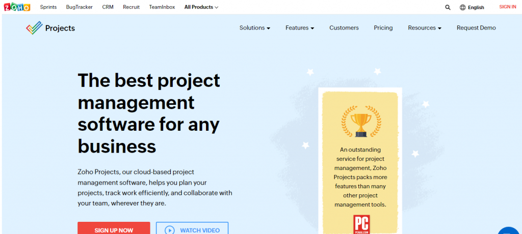 Zoho for your project management